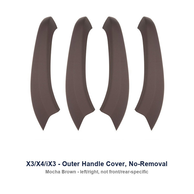 BMW door handle cover - 18-24 X3X4 ix3 [Outside Handle] Mocha Brown 4 pieces