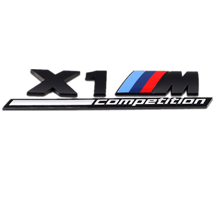 BMW X1M Competition rear trunk emblem badge sticker