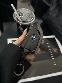 BMW G-Series Smart Key Fob Case - Blade Key Leather Cover with Keychain Option