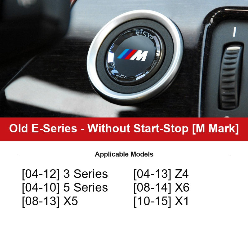 BMW old E-Series button cover for cars without start-stop - M Mark