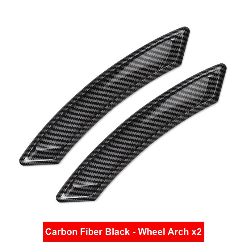 BMW carbon fiber pattern wheel arch guard strips, no badge, set of 2