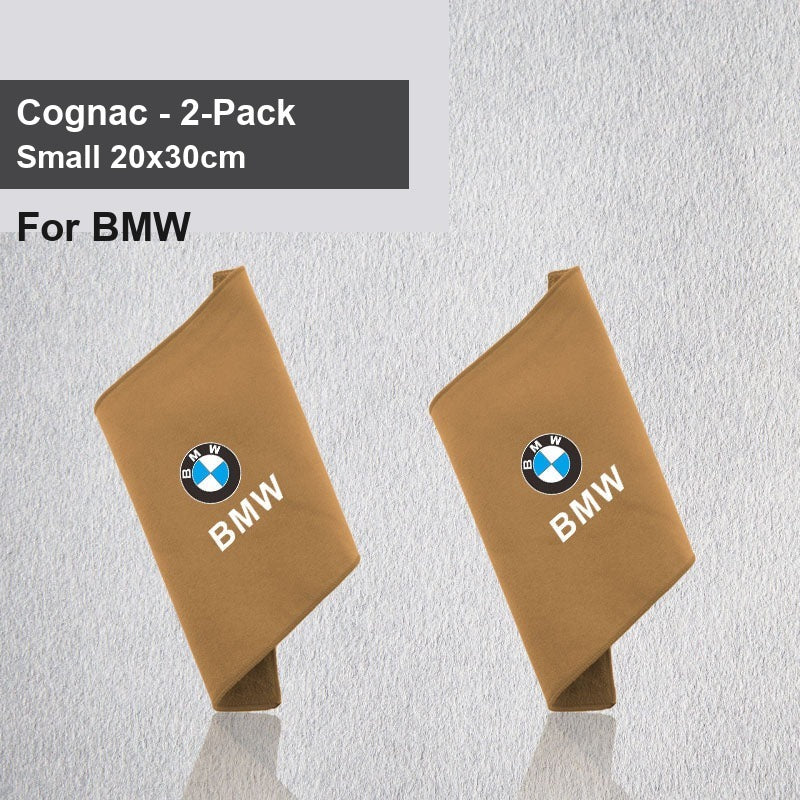 BMW car wash towel - BMW Cognac Small 2 strips