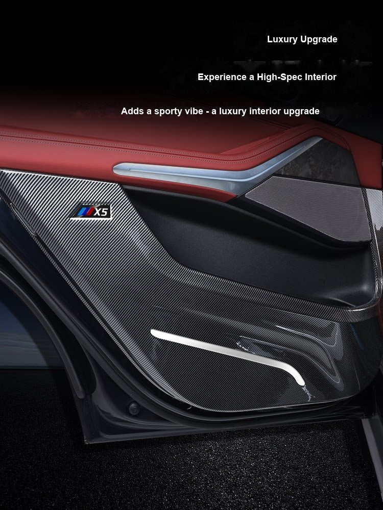 BMW Door Anti-Kick Panel - Luxury Interior Upgrade Detail