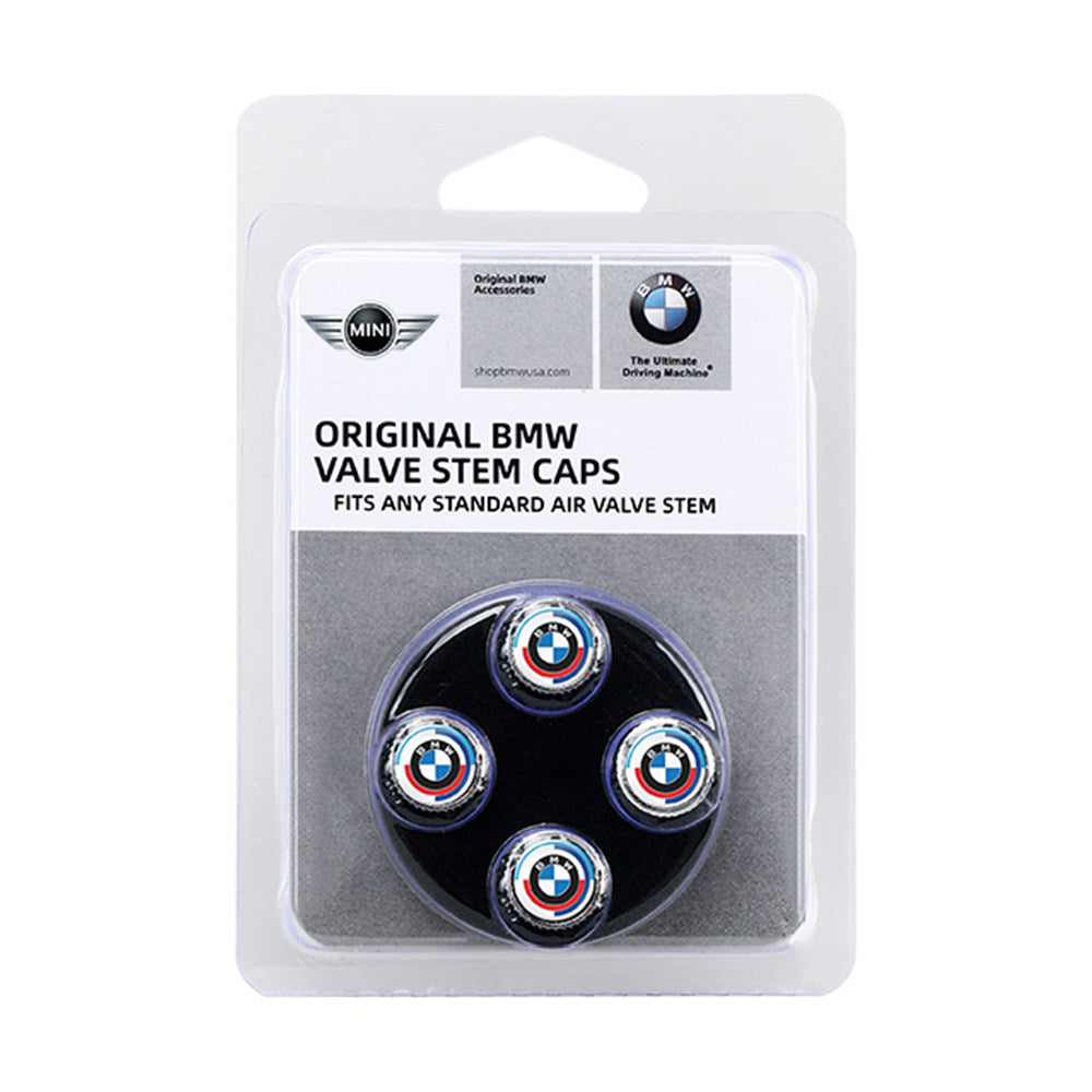BMW M Aluminum Alloy Tire Valve Stem Caps - Set of 4