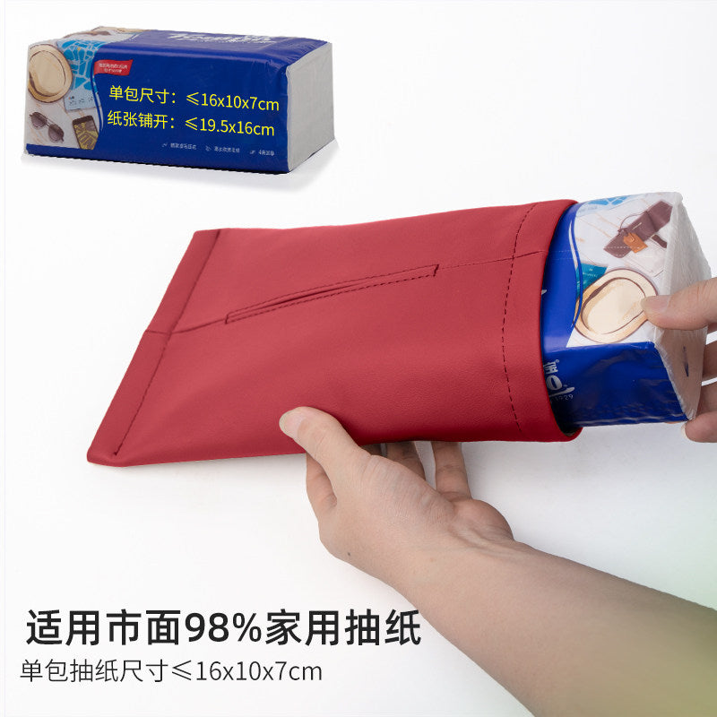 Suitable for BMW 3 Series, 5 Series, X3X5i3, car tissue box, genuine leather, luxury, ix3x1 tissue bag, 7 series drawer carton