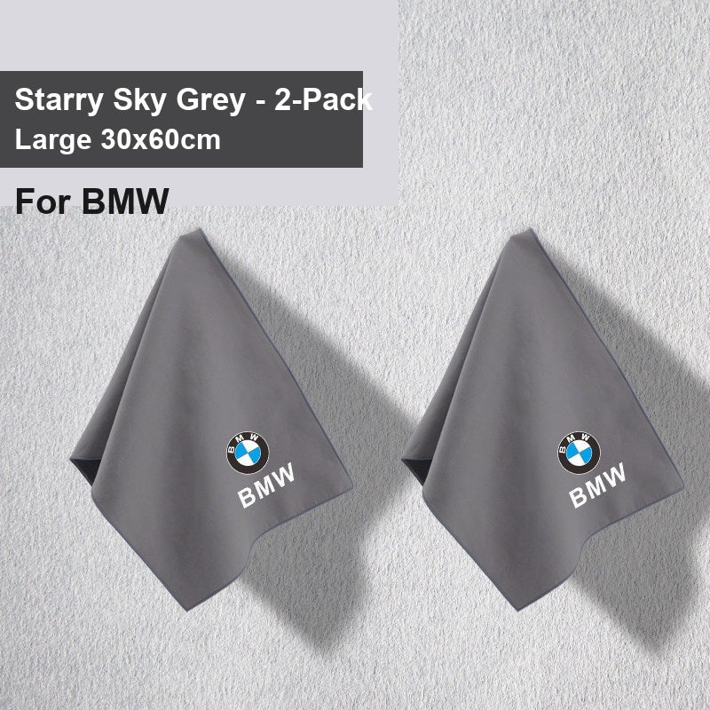 BMW car wash towel - BMW Starry Sky Grey Large 2 Pack