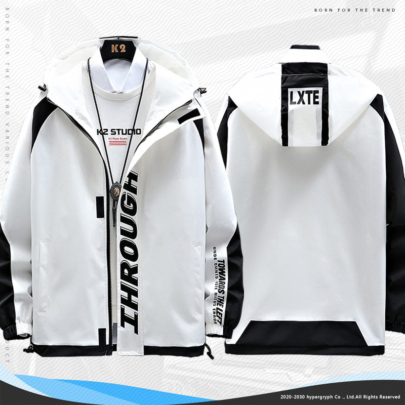 BMW M Power Windbreaker Jacket - Hooded, Customizable Graphics
