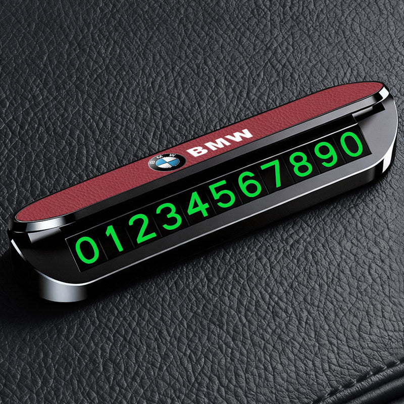 It is suitable for BMW 3 Series 5 Series X1X3X4X5 car temporary parking license plate moving car phone number plate in-car supplies