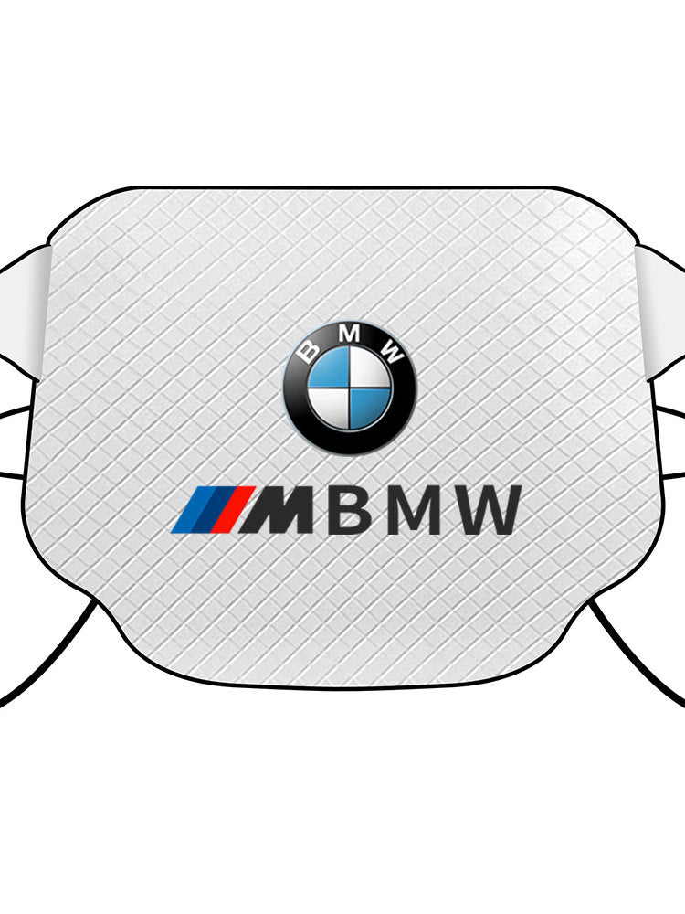 BMW Front Windshield Sunshade Installed Fitment