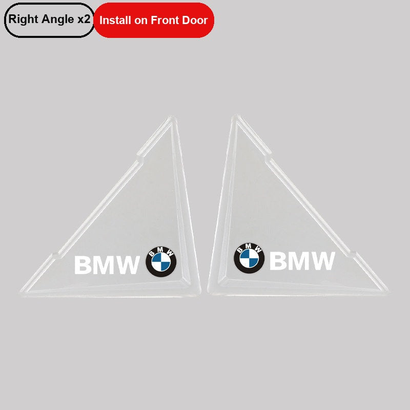 BMW transparent door corner guards, set of 2, for front door