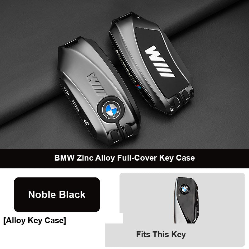 Noble black BMW key fob case only, no keychain
