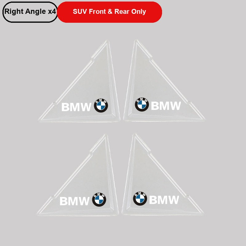 BMW transparent right angle door corner guards, set of 4, for SUV