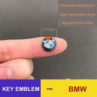 BMW Key Fob Emblem Badge Sticker - 11mm Replacement Logo