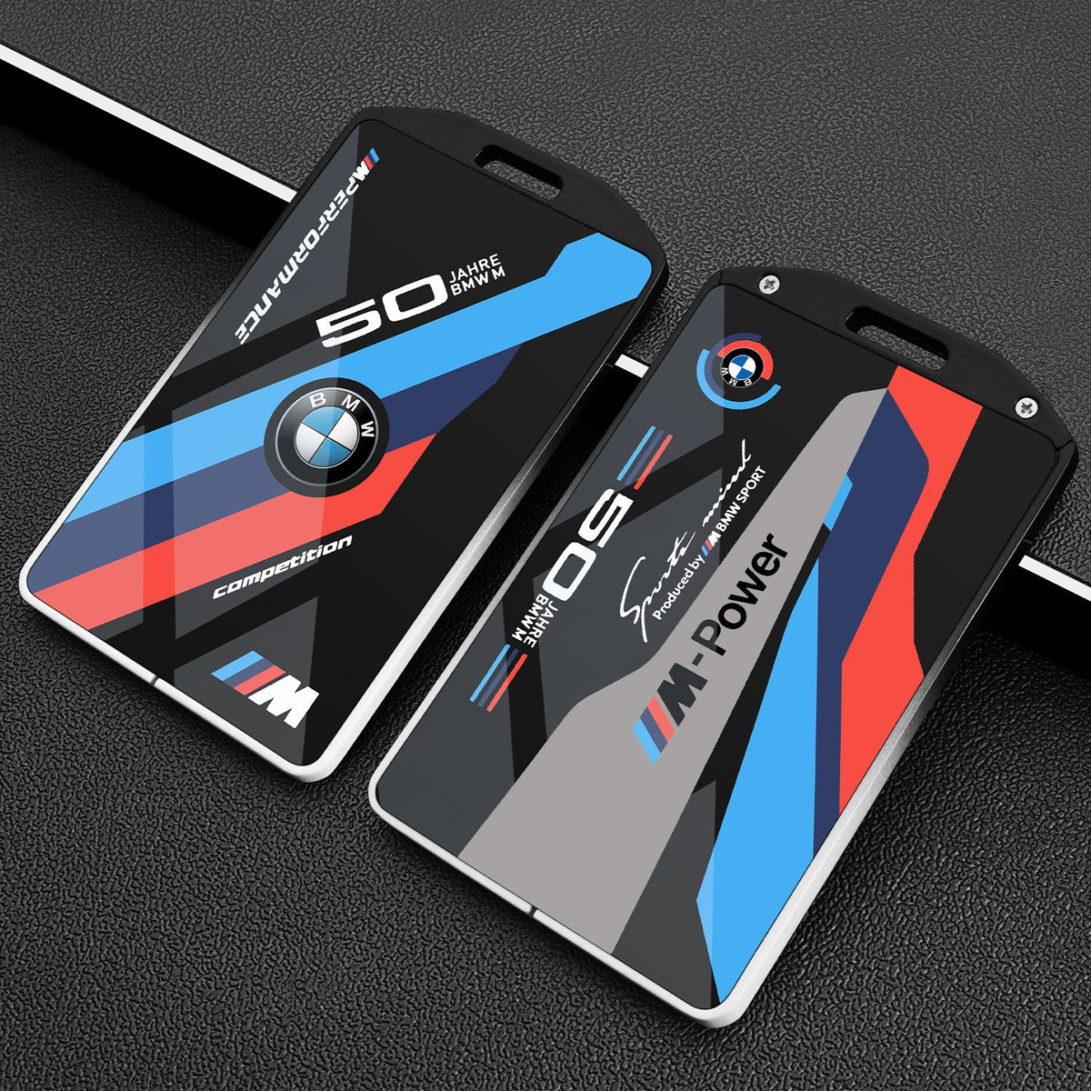 BMW Card Key Cover - Racing-Style Metal Card Holder