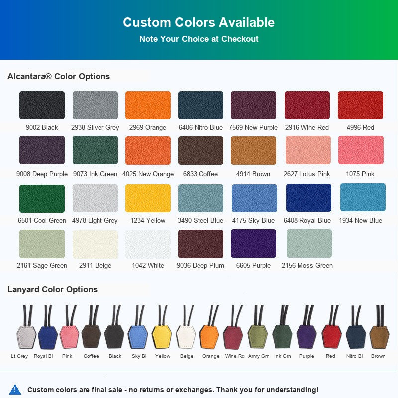 BMW Alcantara Key Fob Case - Style 25 - Custom Colors (Your Choice)