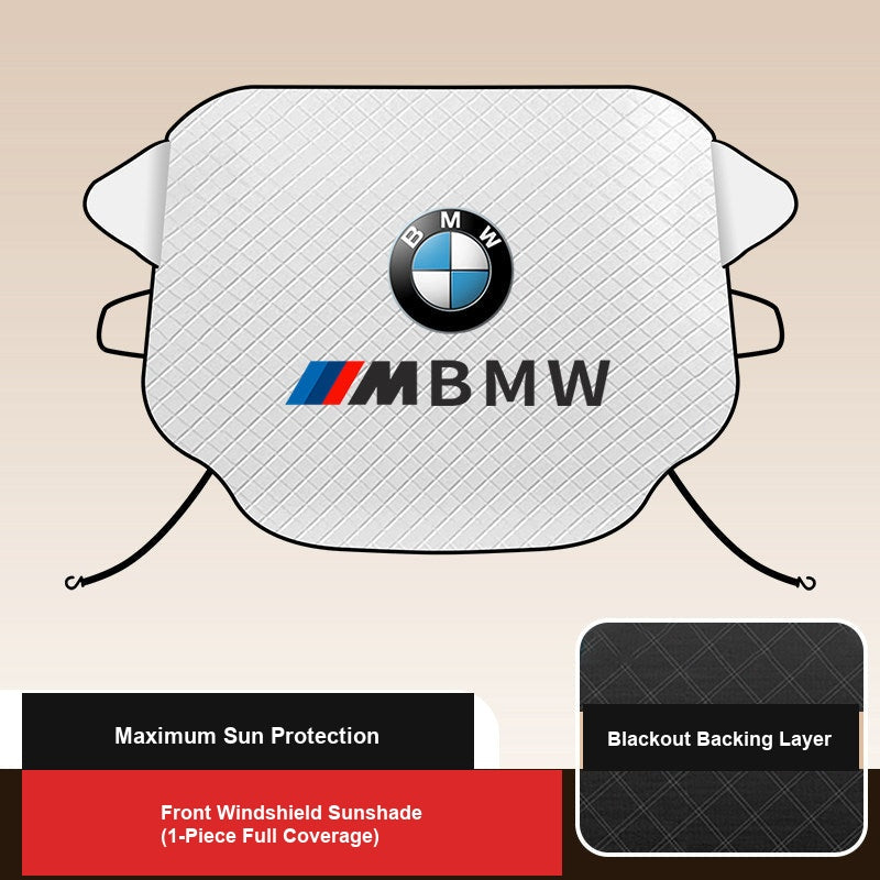 BMW Sunshade with Optional Roundel Logo Badge Version