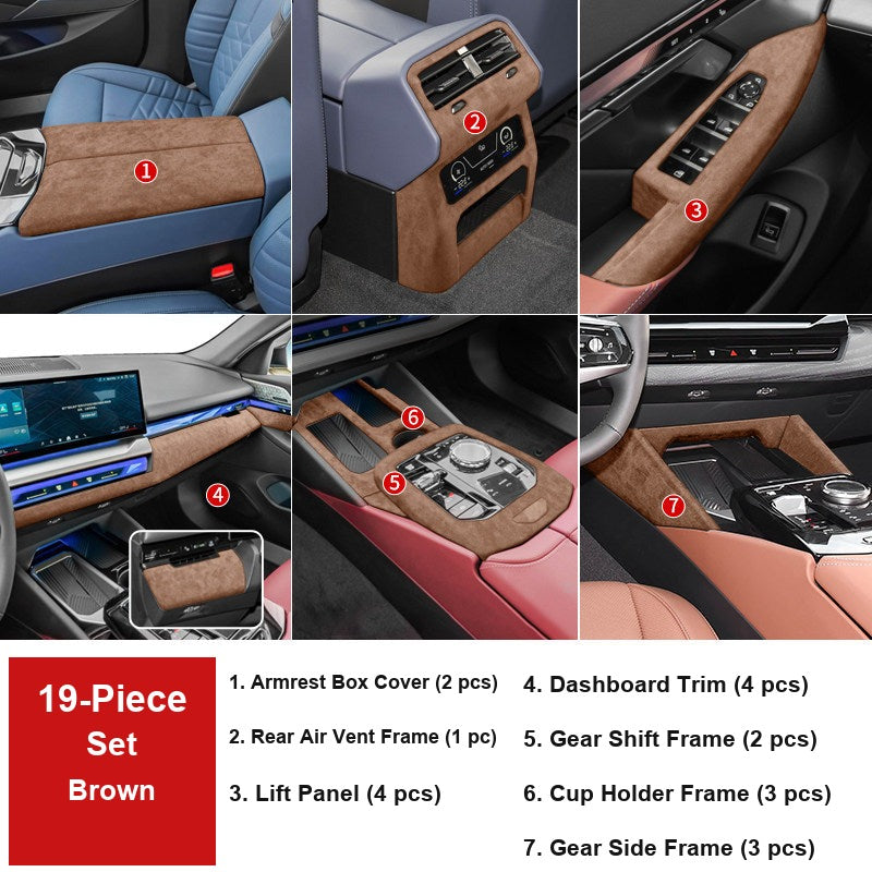 BMW 5 Series i5 full 19-piece interior set brown