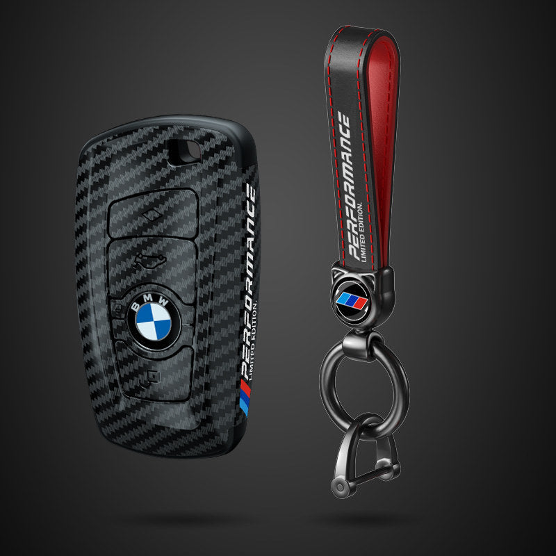 Suitable for BMW Key Cover 3 Series 5 Series X1X3X4X5X6 Blade 525530LI Carbon Fiber Key Bag Fringe
