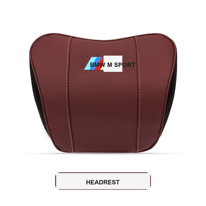 BMW M Sport Ergonomic Car Headrest & Lumbar Support Pillows (3, 4, 5 Series & X1-X7)
