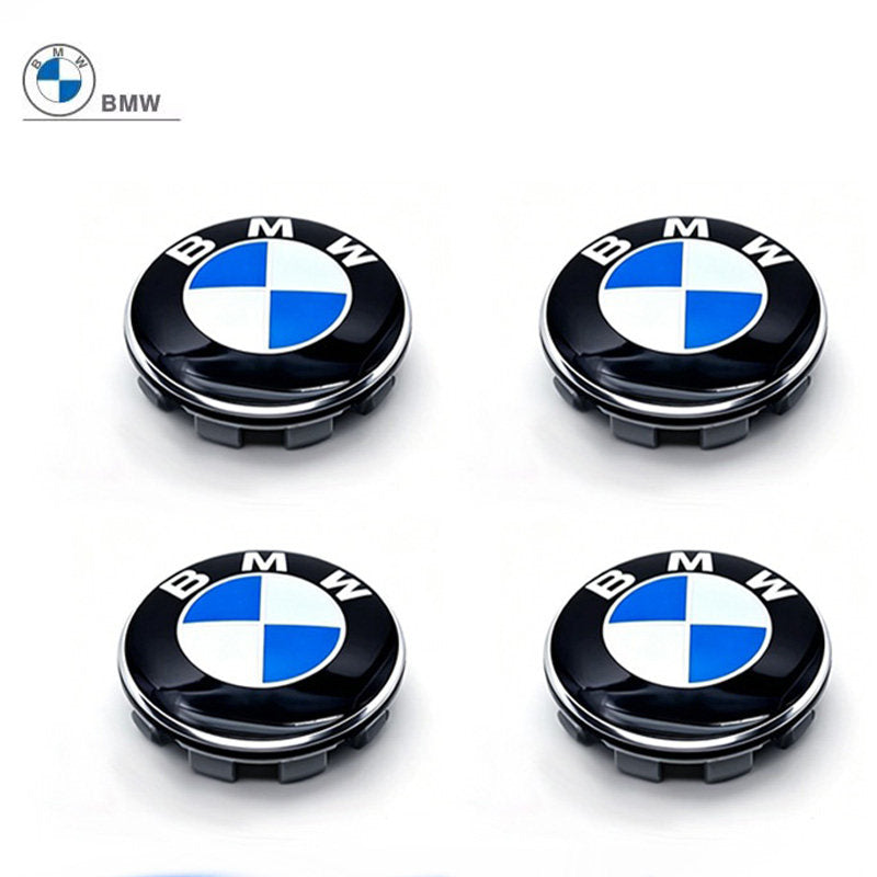 BMW wheel center cap logo badges set of 4