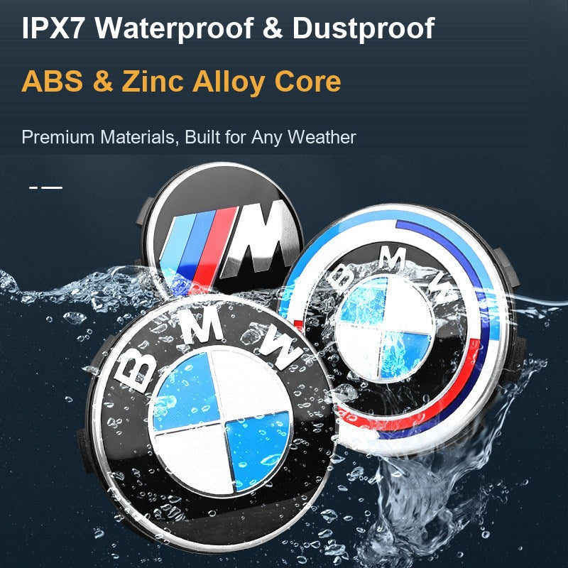 BMW floating center caps IPX7 waterproof and dustproof