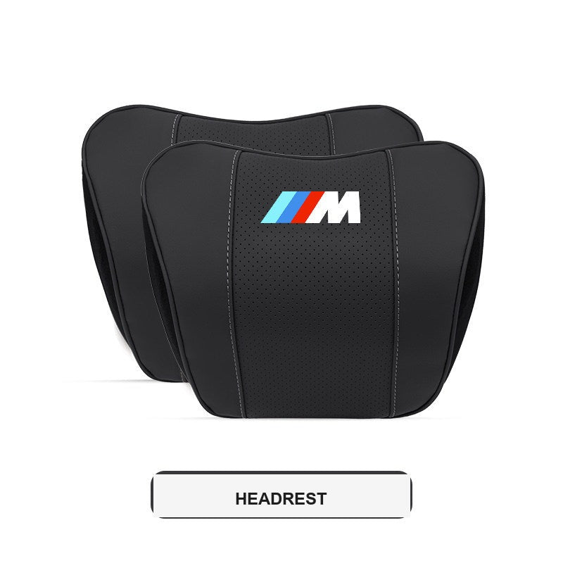BMW M Sport Ergonomic Car Headrest & Lumbar Support Pillows (3, 4, 5 Series & X1-X7)