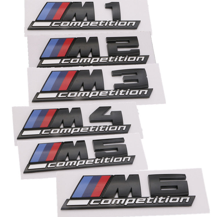BMW M1-M6 / M Competition / X1M-X6M Competition Rear Trunk Emblem Badge Sticker
