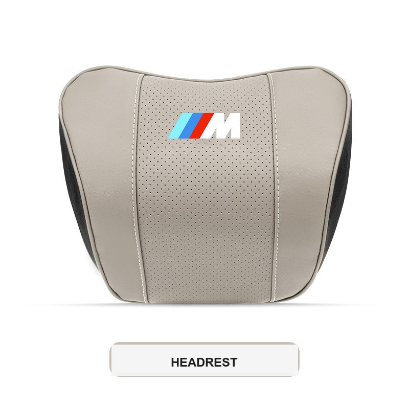 BMW M Sport Ergonomic Car Headrest & Lumbar Support Pillows (3, 4, 5 Series & X1-X7)