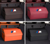 BMW M Performance Trunk Storage Box - Foldable Leather Organizer