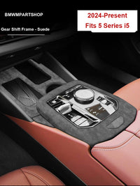 BMW 5 Series i5 Interior Trim Set - Suede Gear Shift & Console Panels (2024-Present)