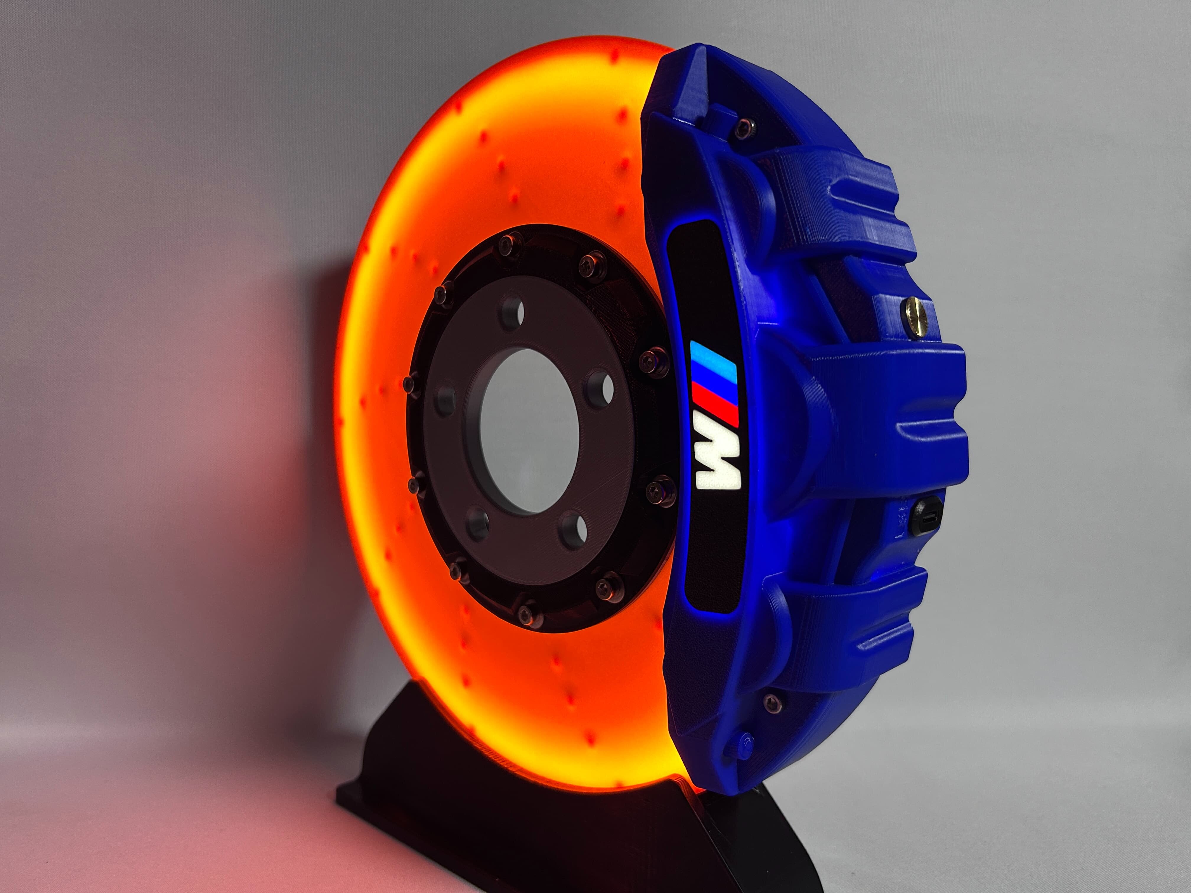 BMW M Series Brake Disc Light Luminous Caliper Car Enthusiast Creative Desktop Wall Mounted Charging Ambient Night Light