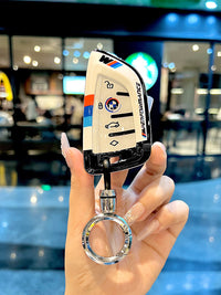 BMW Smart Key Fob Case - TPU Protective Cover with Keychain