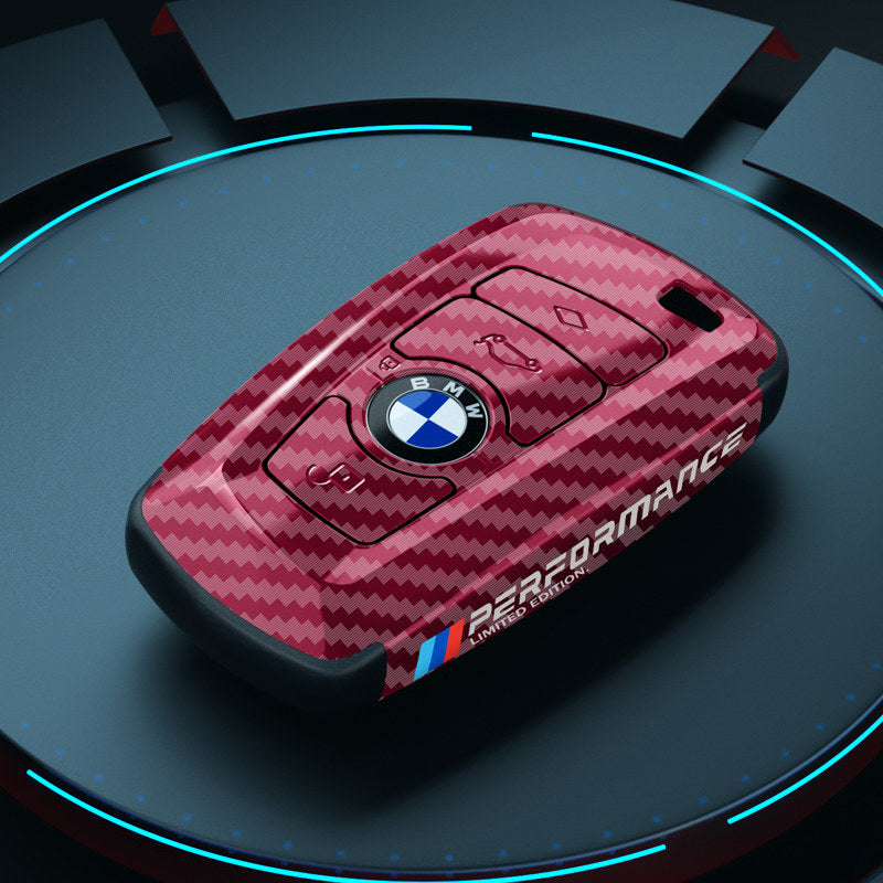Suitable for BMW Key Cover 3 Series 5 Series X1X3X4X5X6 Blade 525530LI Carbon Fiber Key Bag Fringe