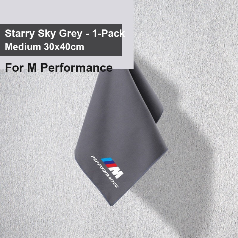 BMW car wash towel - Entering one M Performance starry sky gray medium