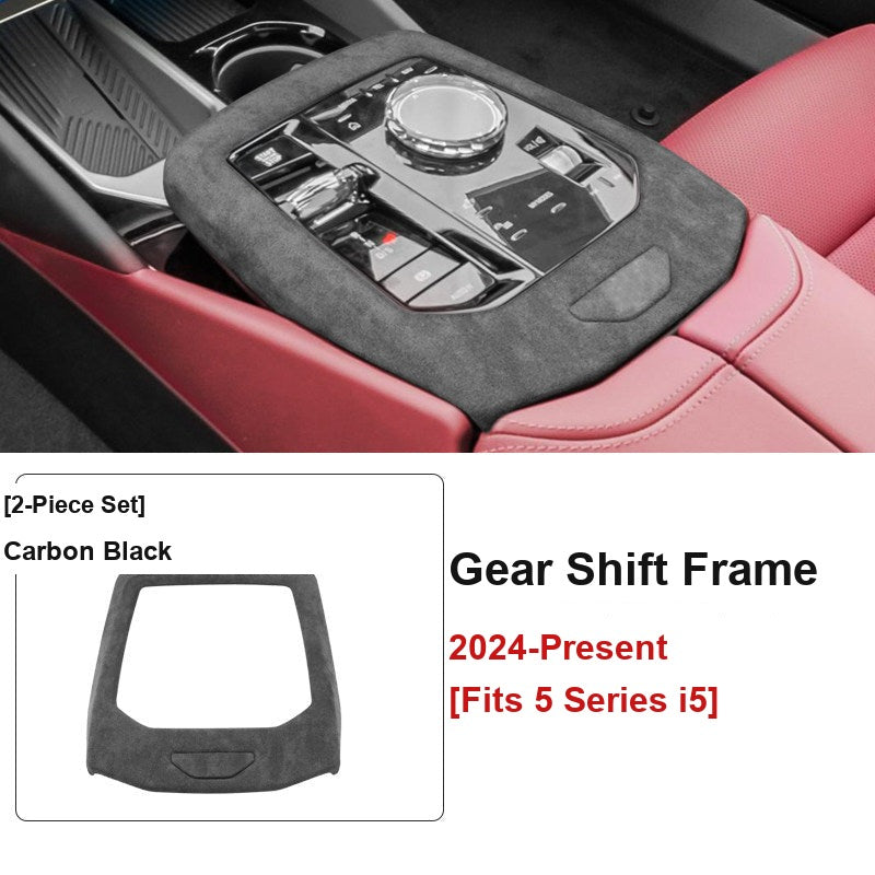 BMW 5 Series i5 gear shift frame carbon black 2-piece set