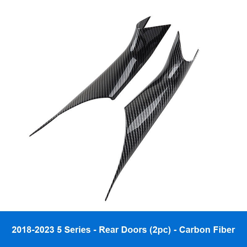 BMW door handle cover - (Carbon fiber pattern) 2018-2023 5 Series [Door Pull Handle] 2 rear doors