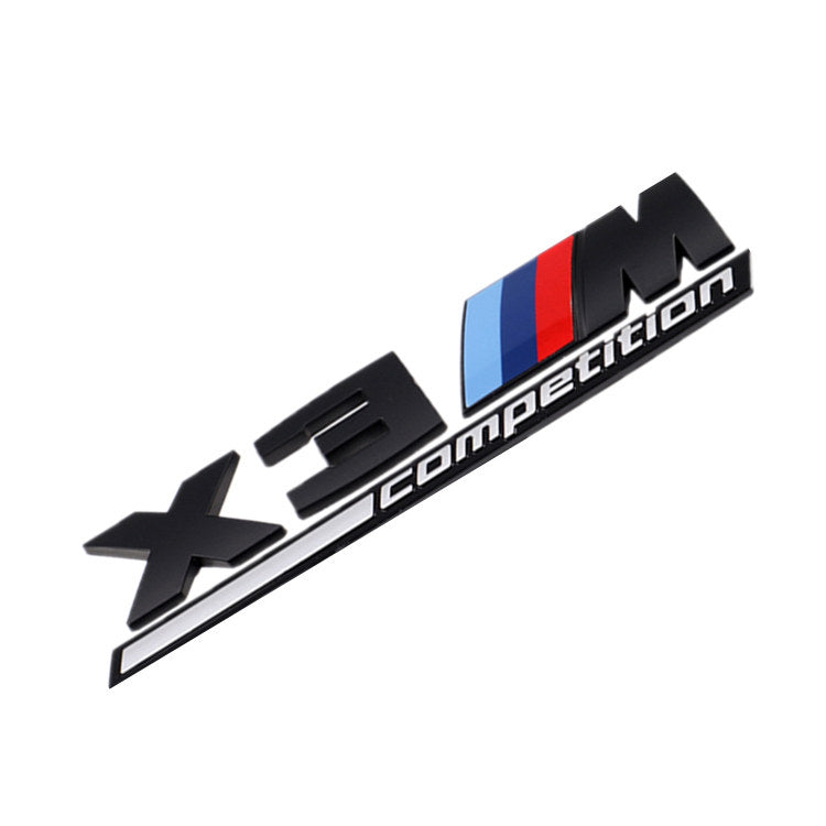 BMW X3M Competition rear trunk emblem badge sticker