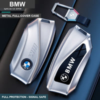 BMW Alloy Key Fob Case - Full Cover for 3/5 Series, 325Li, 530 & X1/X3/X5/X7 Smart Keys