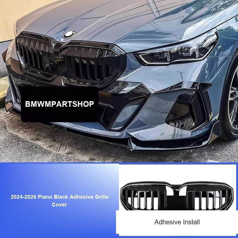 BMW 5 Series Grille - 2024-2026 Piano Black Adhesive Grille Cover