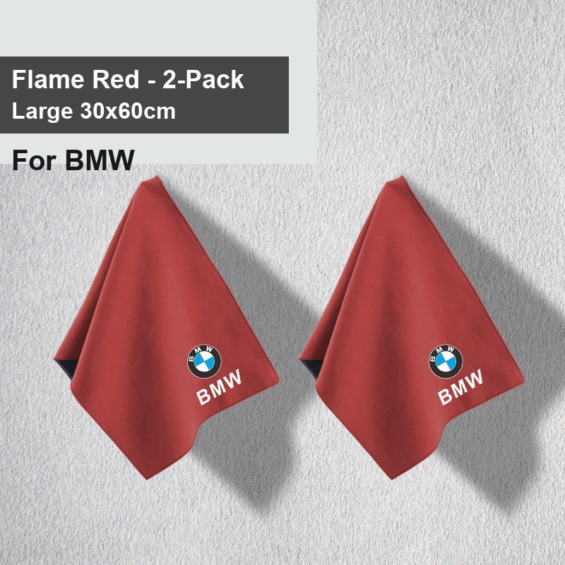 BMW car wash towel - BMW Flame Red Large 2 Packing