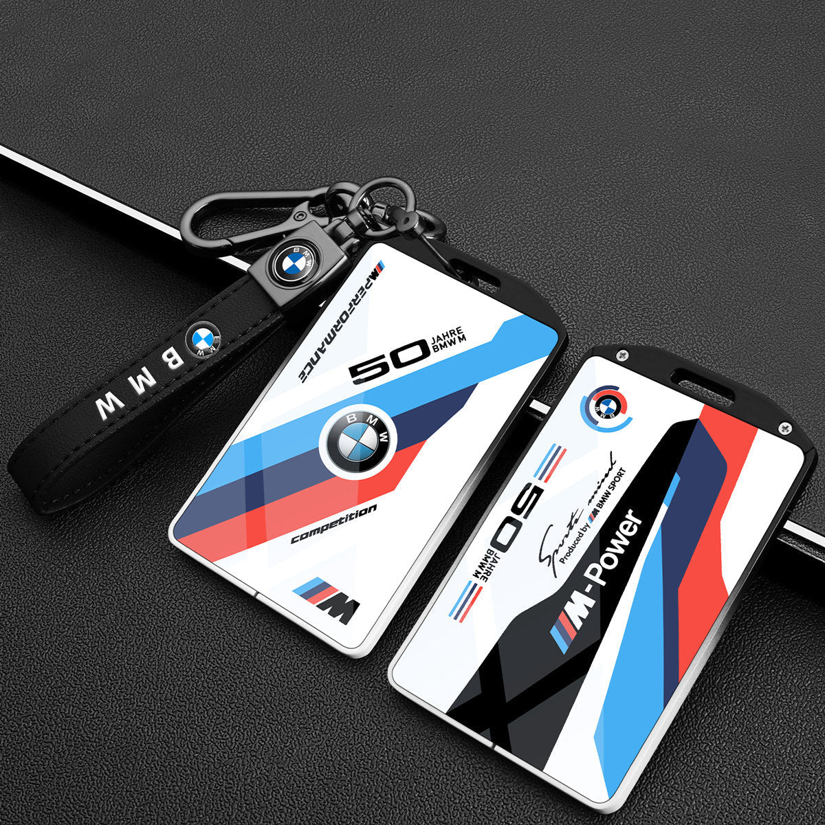 BMW Card Key Cover - Racing-Style Metal Card Holder