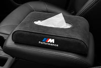 BMW Suede Tissue Box Holder - M Performance Interior Organizer