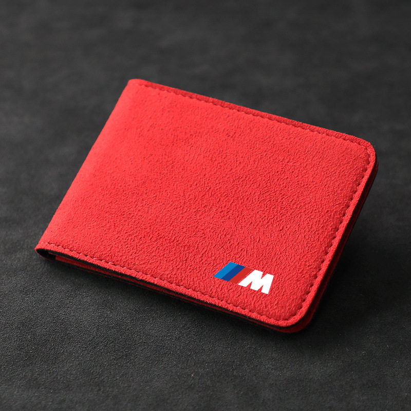 It is suitable for BMW suede driver's license leather case, car driving license license card holder, driver's license holder, storage card case