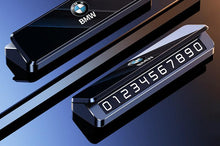BMW Aluminum Temporary Parking Number Plate – Dashboard Phone Display