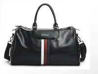 BMW Leather-Look Duffel Bag - Business Travel Crossbody Bag