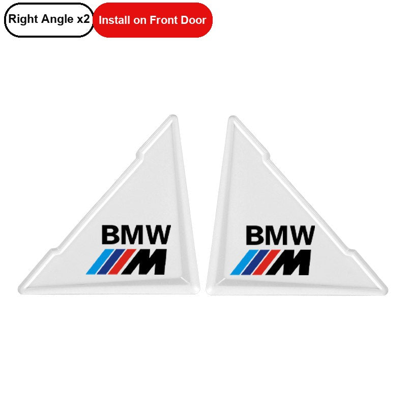 BMW M-Mark White door corner guard, Right Angle x2