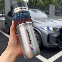 BMW M Motorsport OEM-Style Thermos Cup - Stainless Steel Insulated Travel Mug