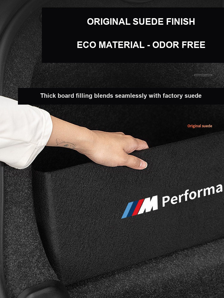 BMW trunk partition original suede finish, eco-friendly material