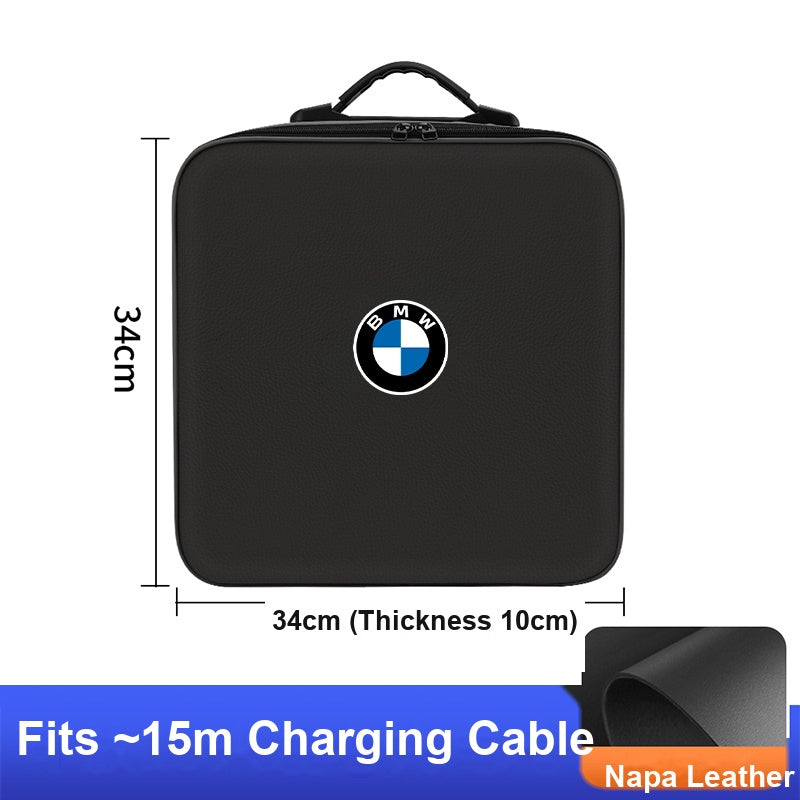 BMW charging cable storage bag - square, classic black