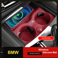 BMW Center Console Wireless Charging Cup Mat - Silicone Protective Cover